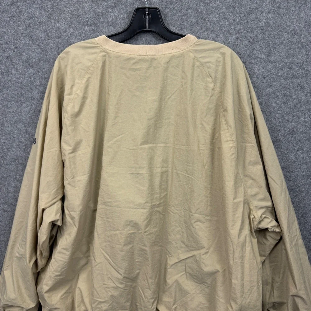 Polo Ralph Lauren Mens XL Tan‎ Nylon Mesh Lined Golf Crest Pullover Windbreaker